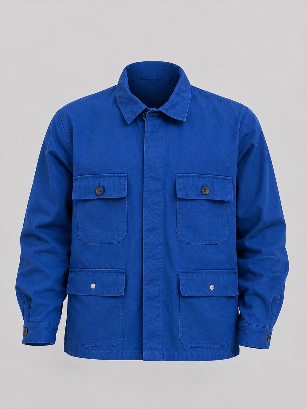 Vintage French Indigo Chore Coat Work Jacket Blue